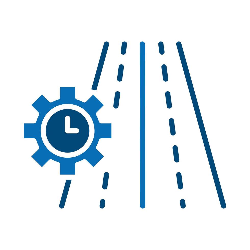 Efficiency Expressway icon line illustration vector
