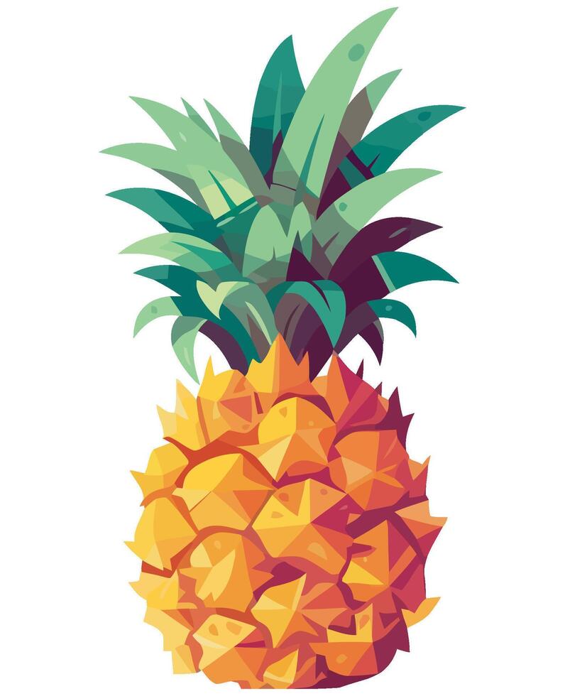 A pineapple icon on a white background vector