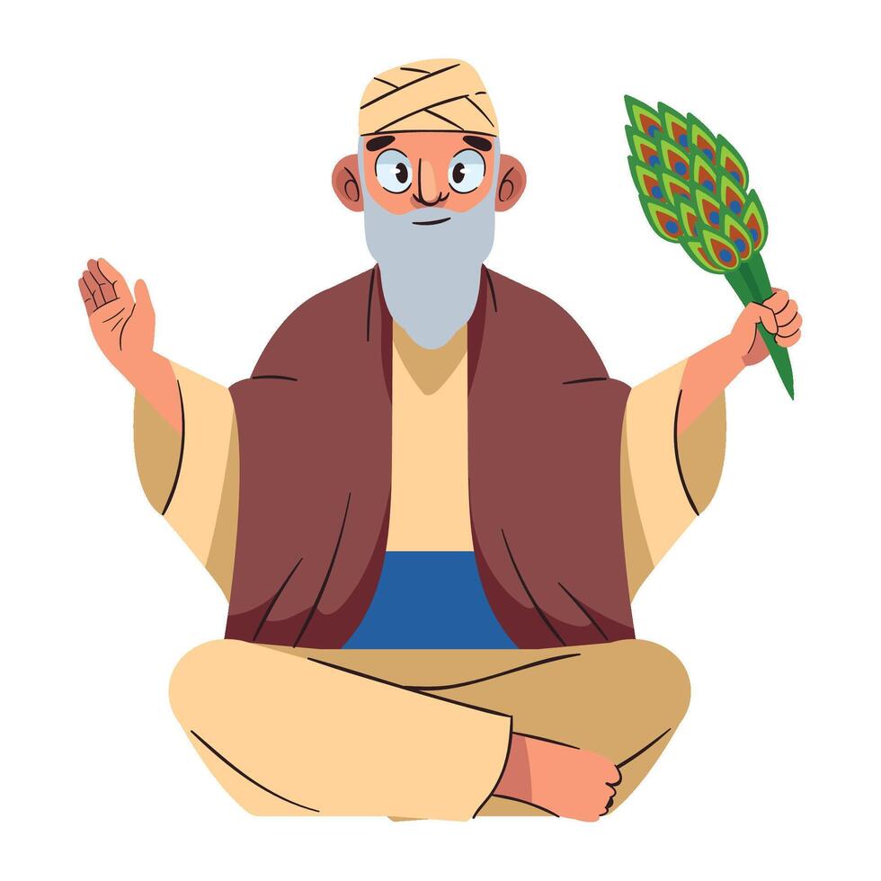 guru nanak jayanti culture isolated illustration vector