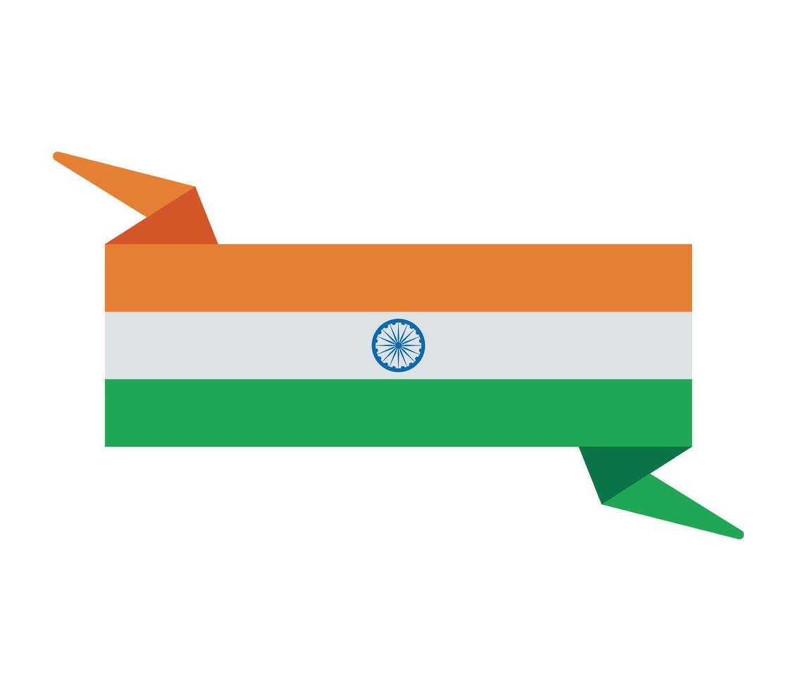 republic india flag national vector