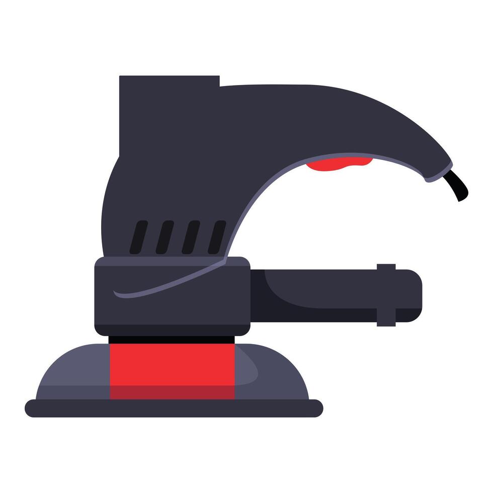 Modern electric sander for finishing woodworking projects vector