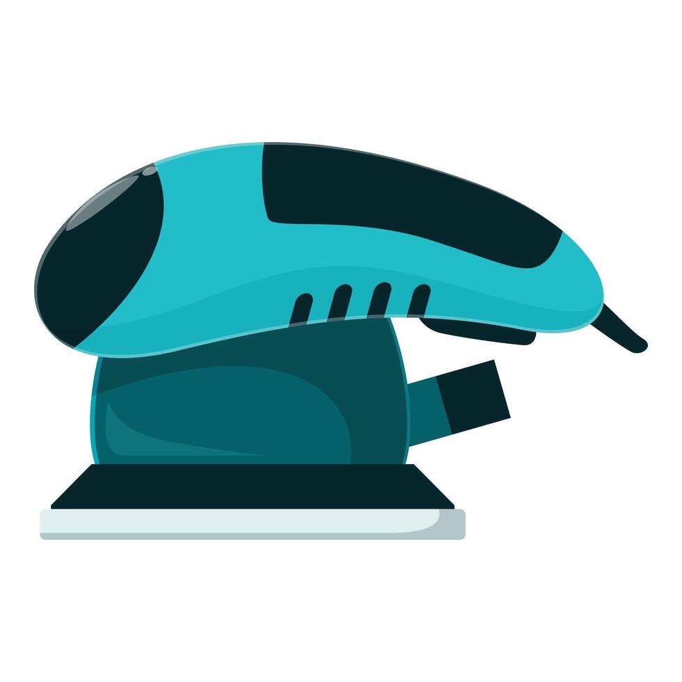 Electric sander for smoothing surfaces during renovation work vector