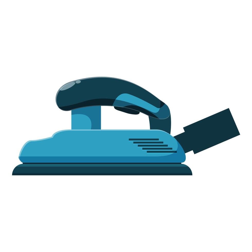Modern electric iron for pressing clothes while ironing vector