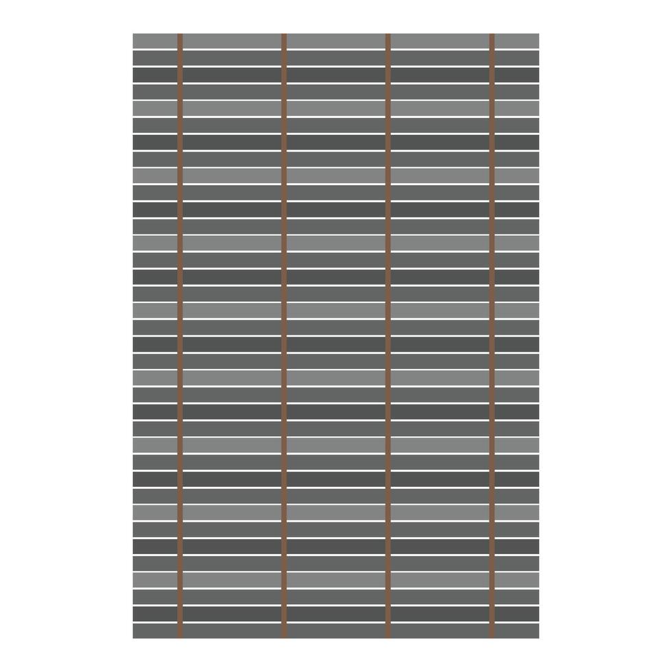 Gray window blind shutting out light vector