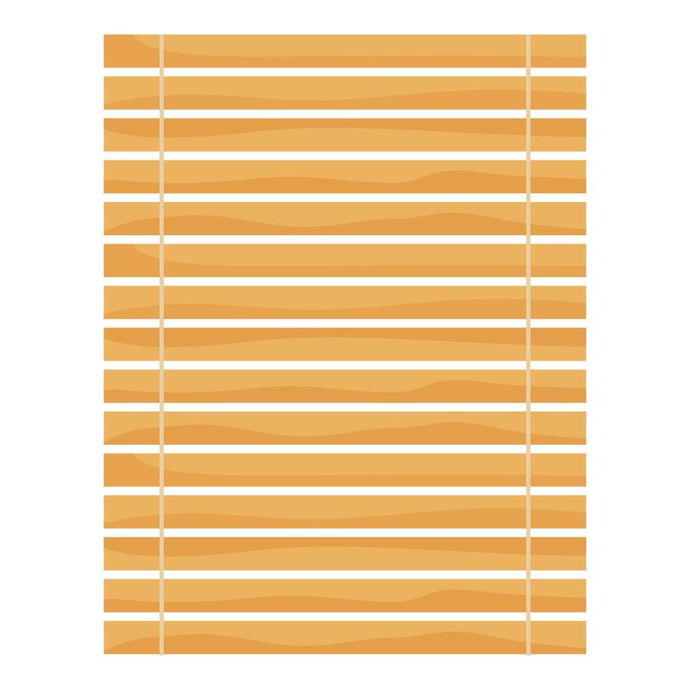 Bamboo mat surface texture showing natural pattern vector