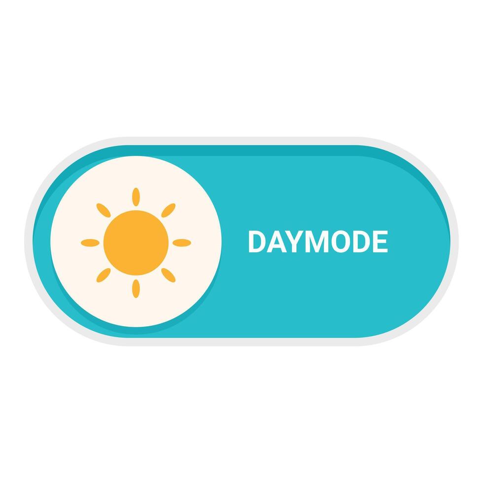 Day mode button showing daytime and nighttime vector
