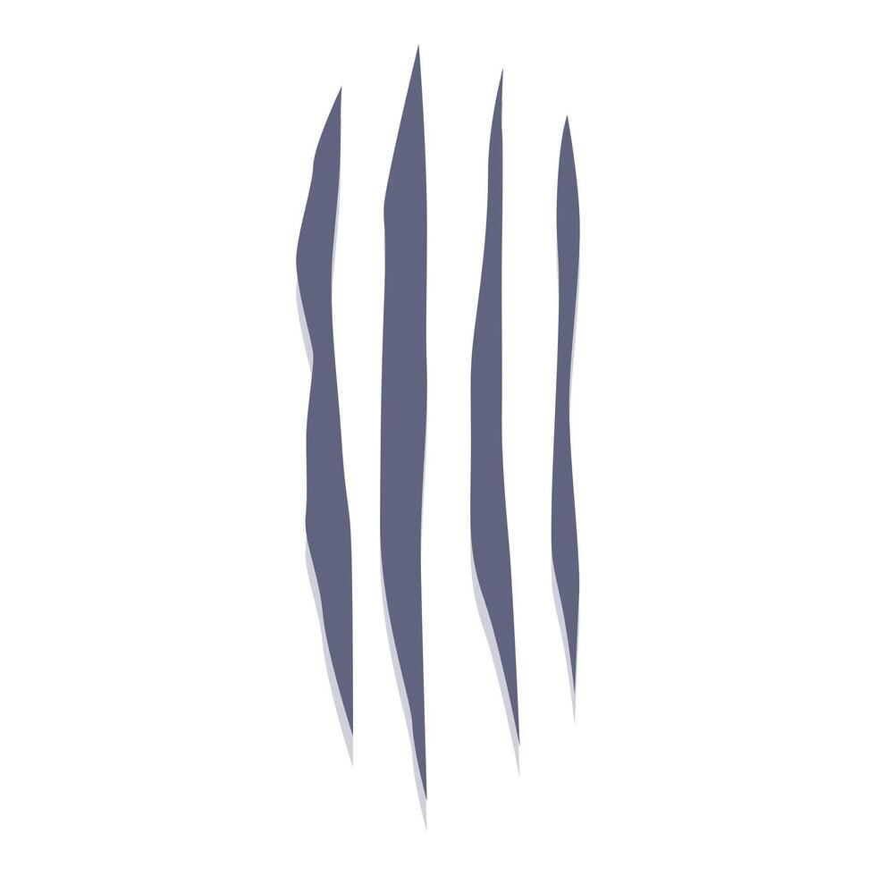 Four sharp claw marks slashing through the background vector