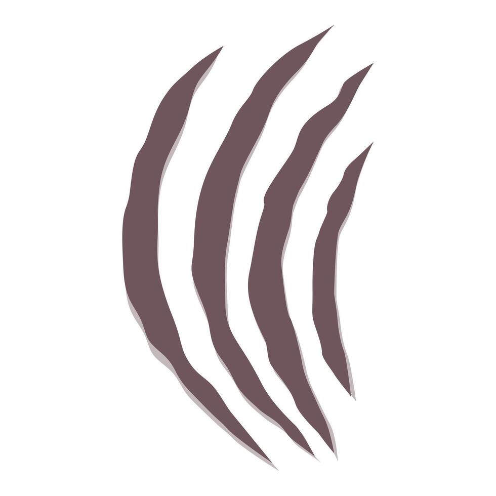 Four sharp claw marks slashing through the background vector