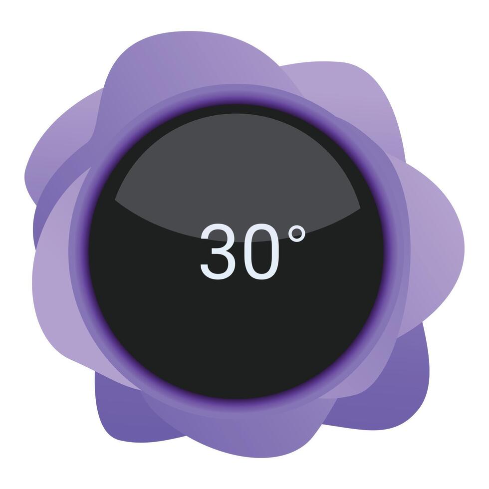 Thermometer showing thirty degrees icon showing temperature vector