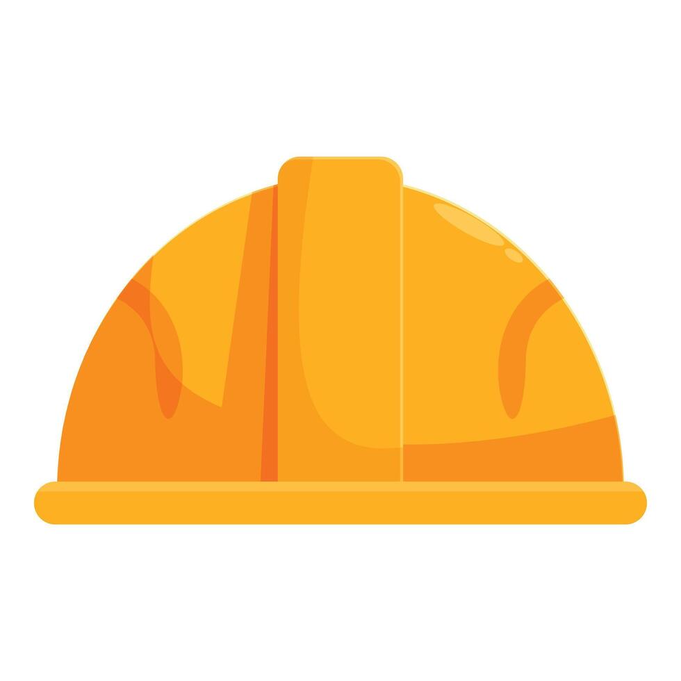 Yellow hard hat providing safety at worksite vector