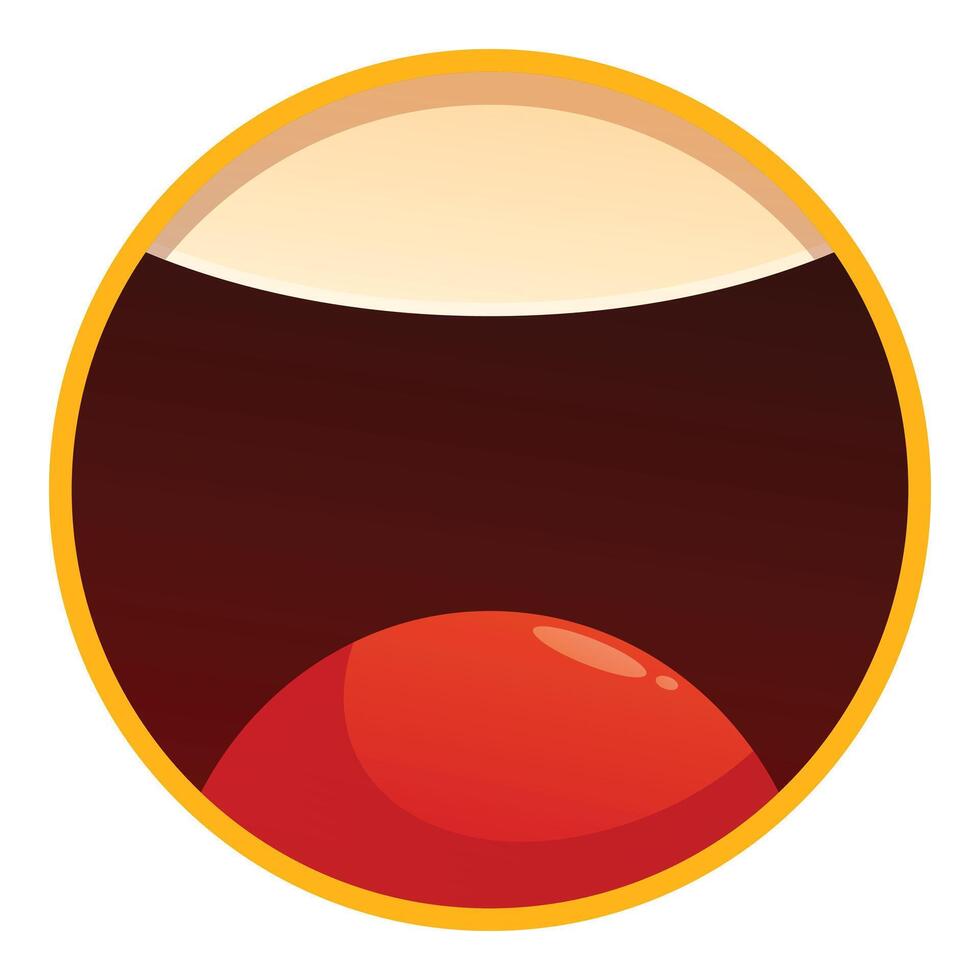 Round emoji showing tongue screaming with fear vector