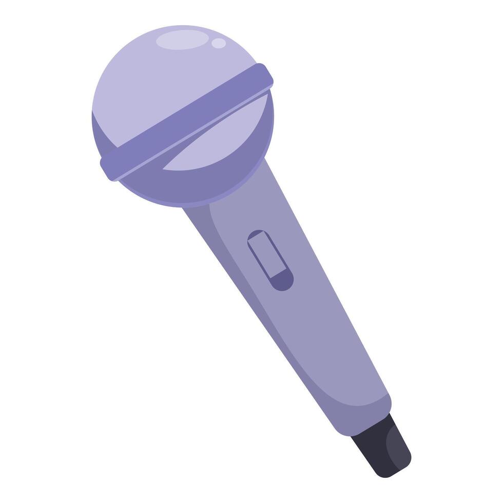 Modern studio microphone for recording voice vector
