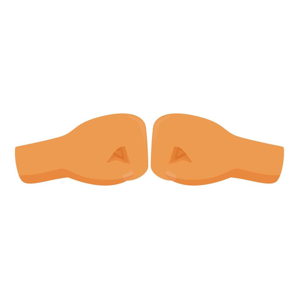 Two hands forming fists for a fight vector