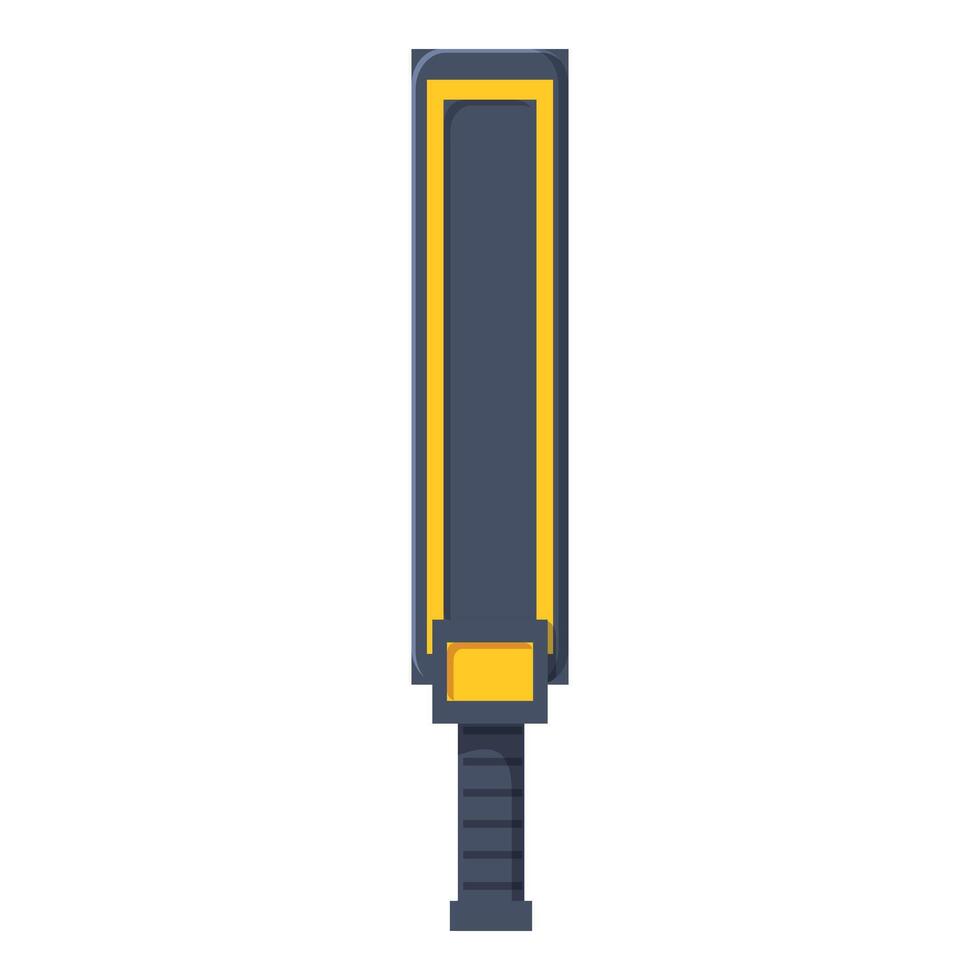 Pixel art illustration of a metal detector wand vector