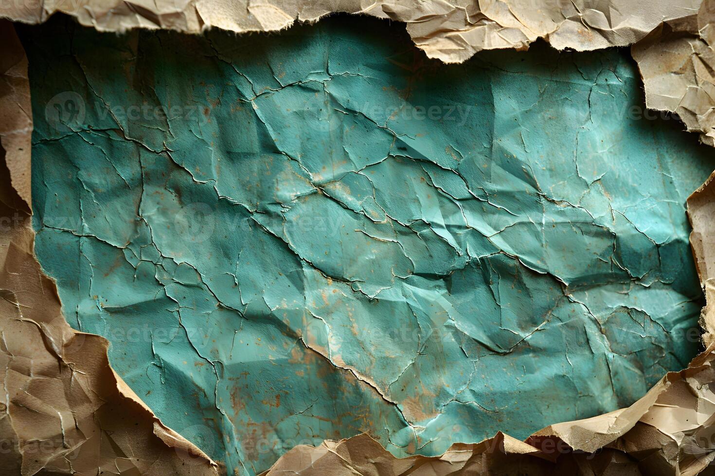 Abstract Background with Torn and Crumpled Blue Paper Texture for Design Poster or Print photo