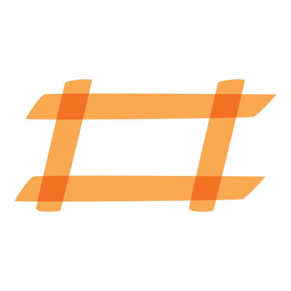 Orange hashtag symbol representing social media trends vector