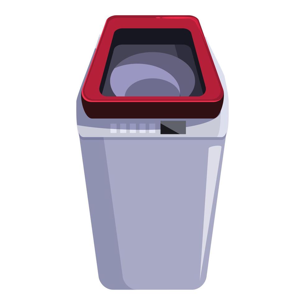 Modern washing machine cleaning clothes using water and detergent vector
