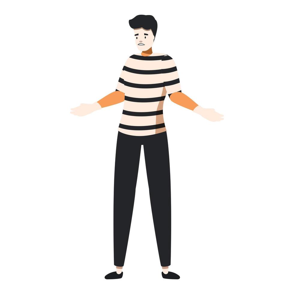 Confused young man shrugging his shoulders in frustration vector