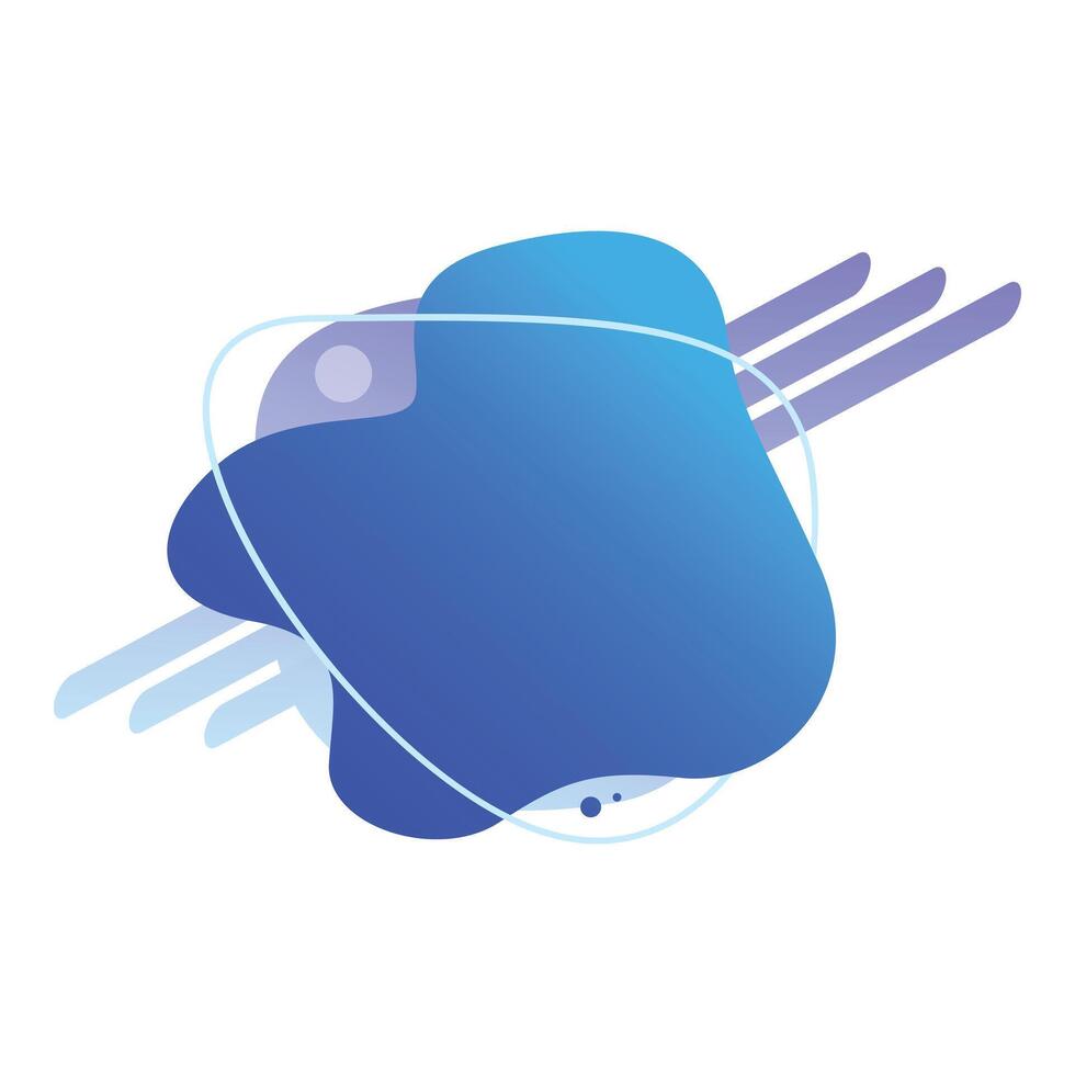 Modern design element featuring an abstract liquid shape vector