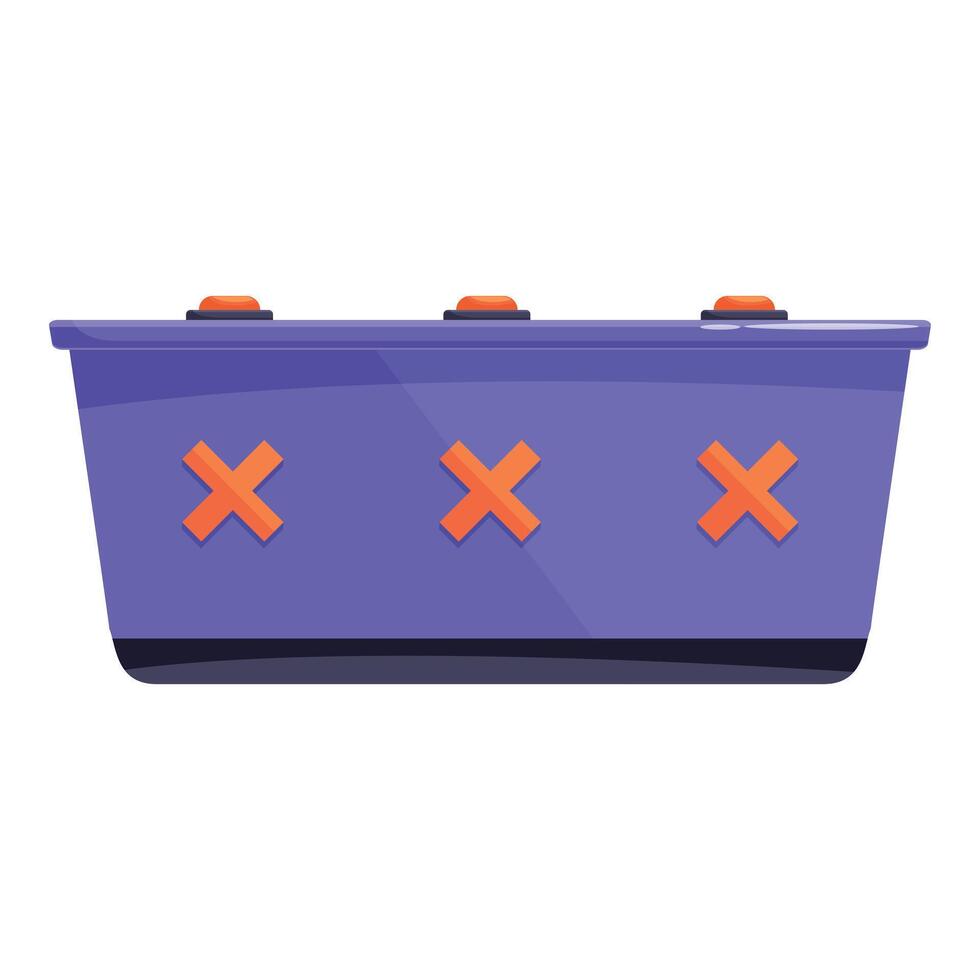Radioactive waste container with warning sign showing high radiation level vector