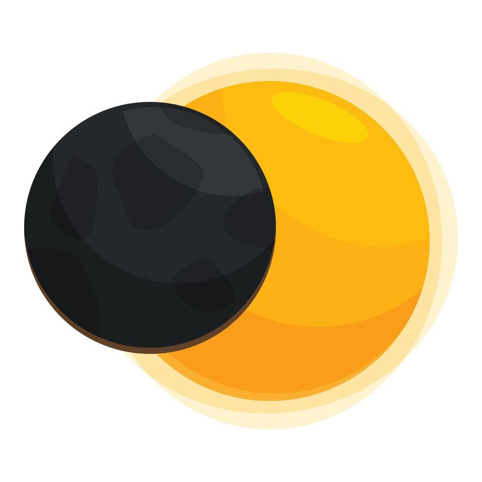 Total solar eclipse showing corona around the sun vector