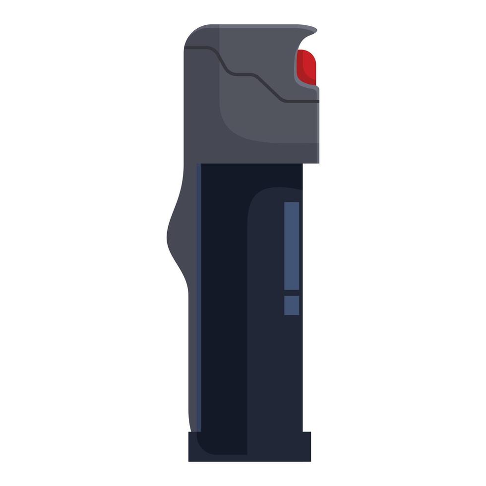 Black pepper spray protecting from attacker vector