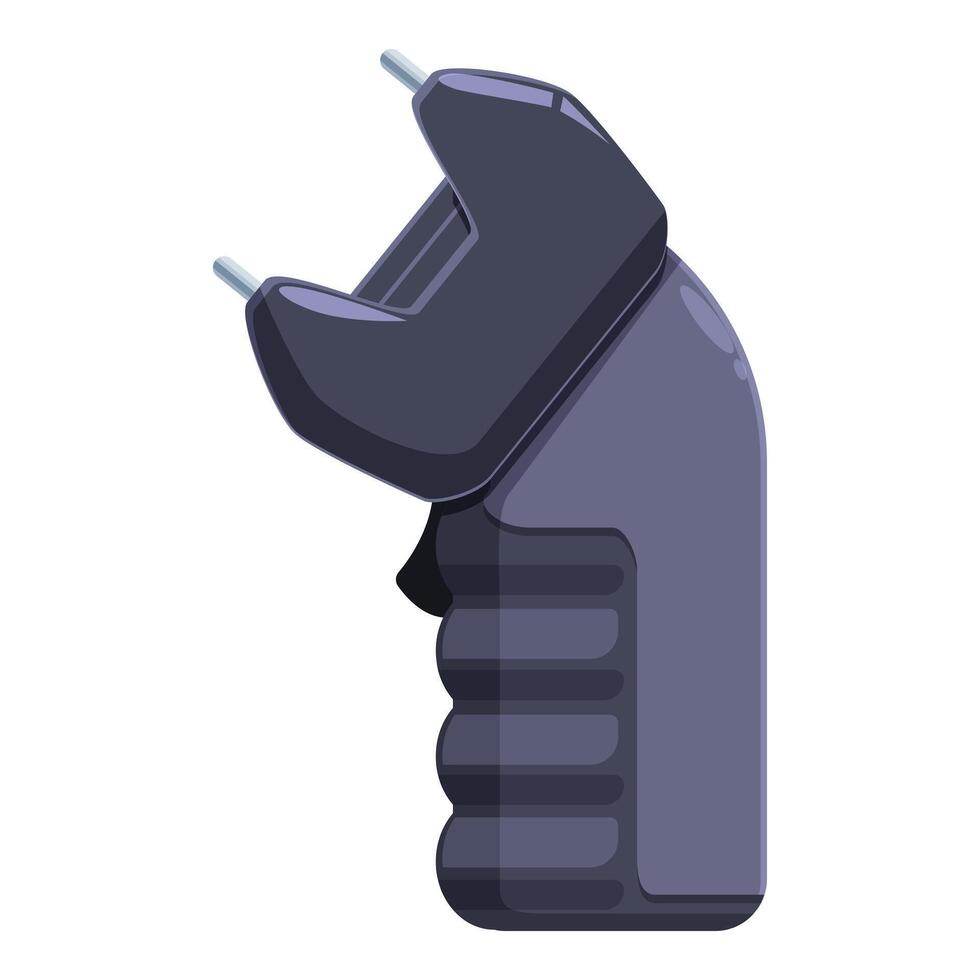 Electroshock weapon for self protection is disabling an attacker vector
