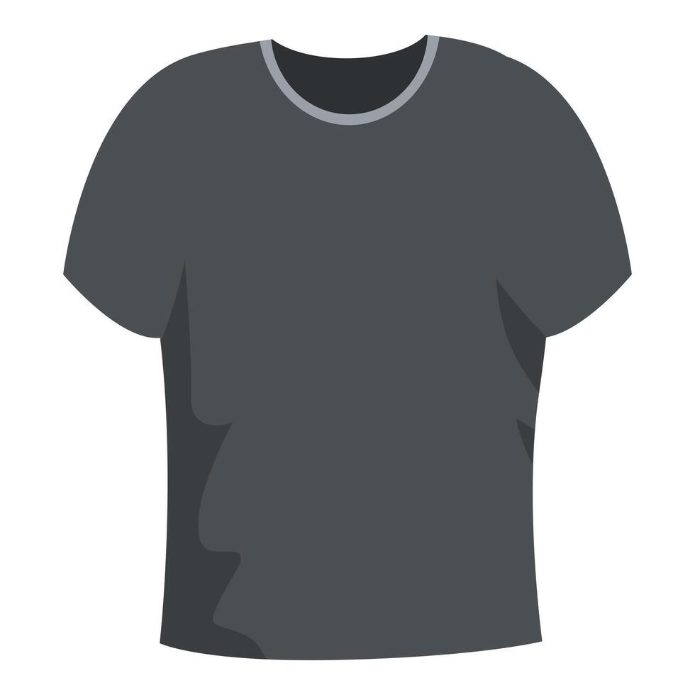 Black t shirt mockup representing clothing concept vector