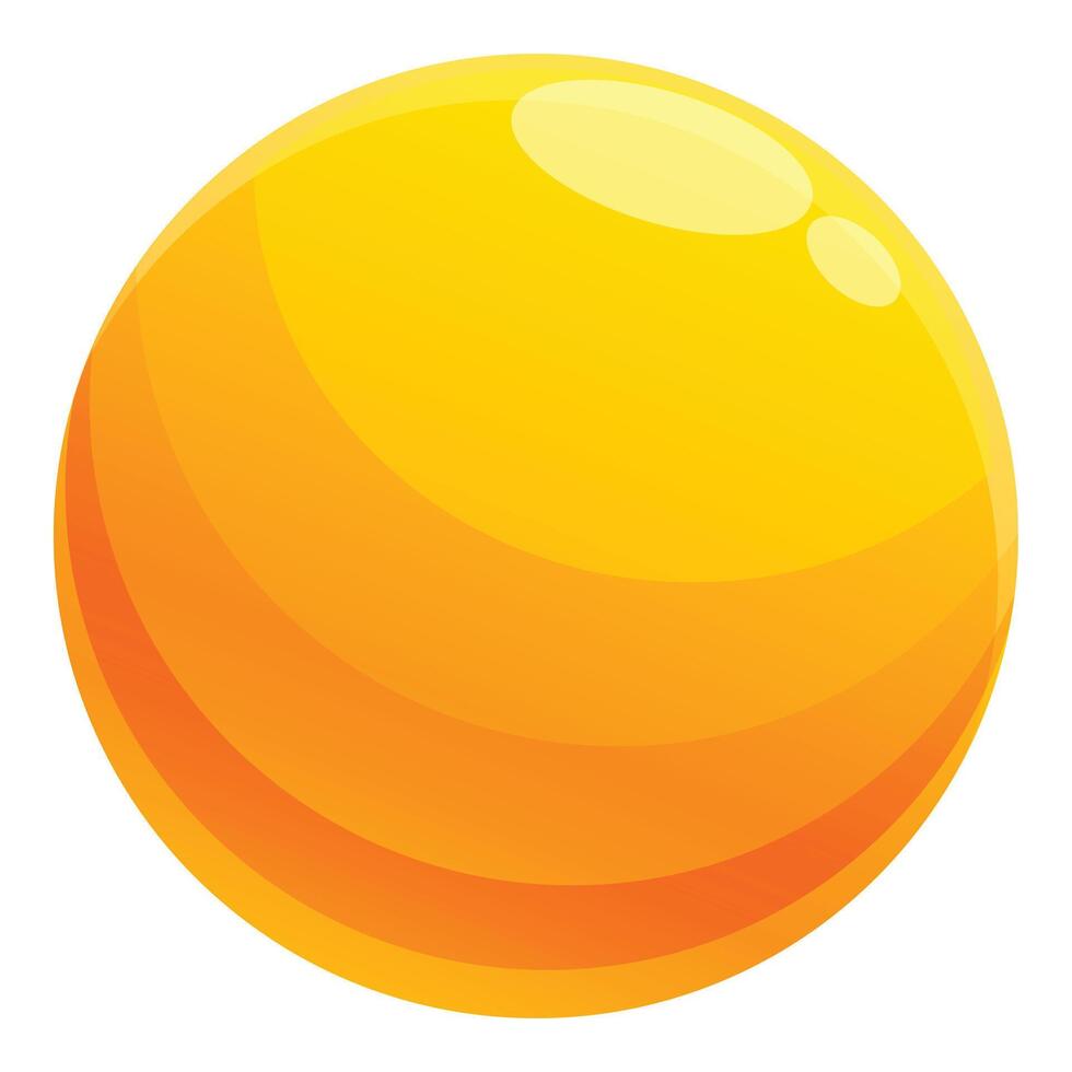 Bright yellow sphere glowing with warm light vector