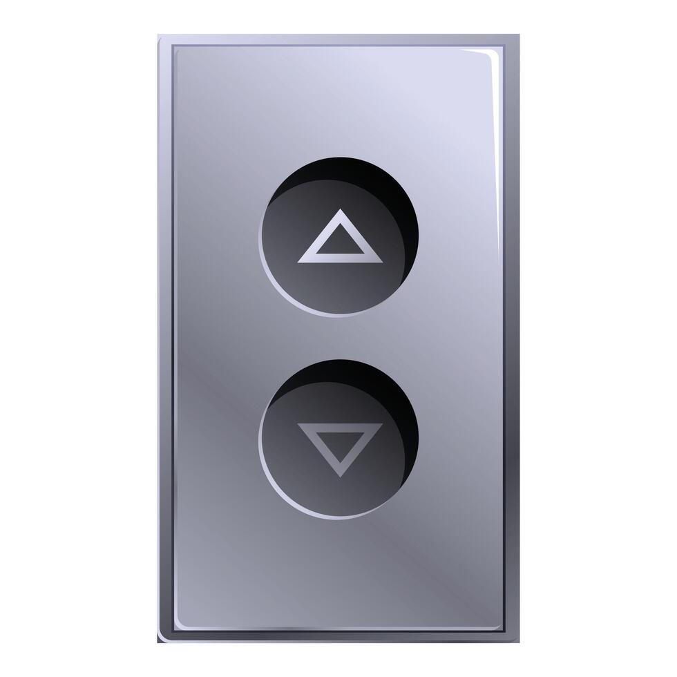 Modern elevator button panel showing up and down arrows vector