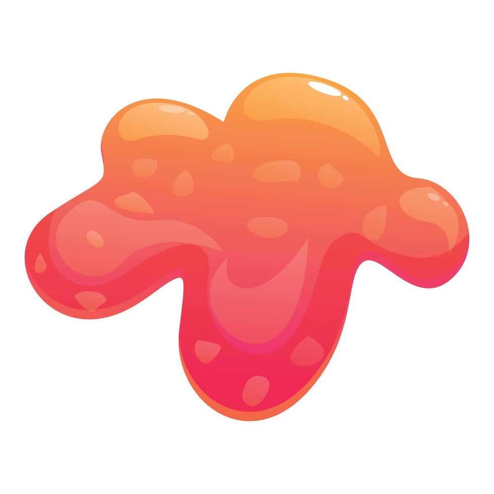 Red slime splashing and dripping downwards vector