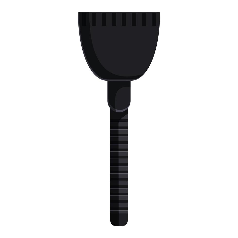 Black rubber plunger with black handle for unclogging drain blockages vector