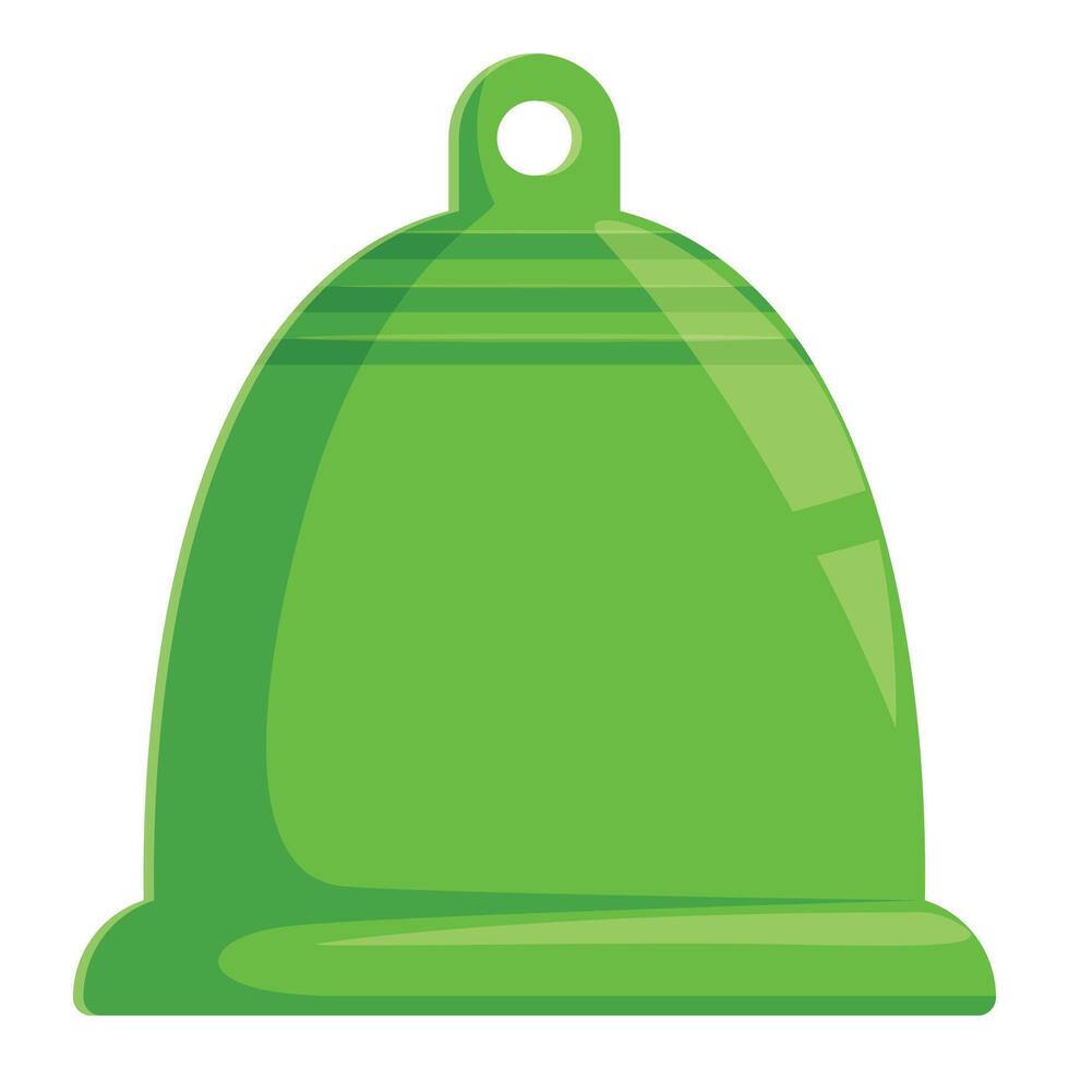 Green menstrual cup promoting sustainable menstruation vector
