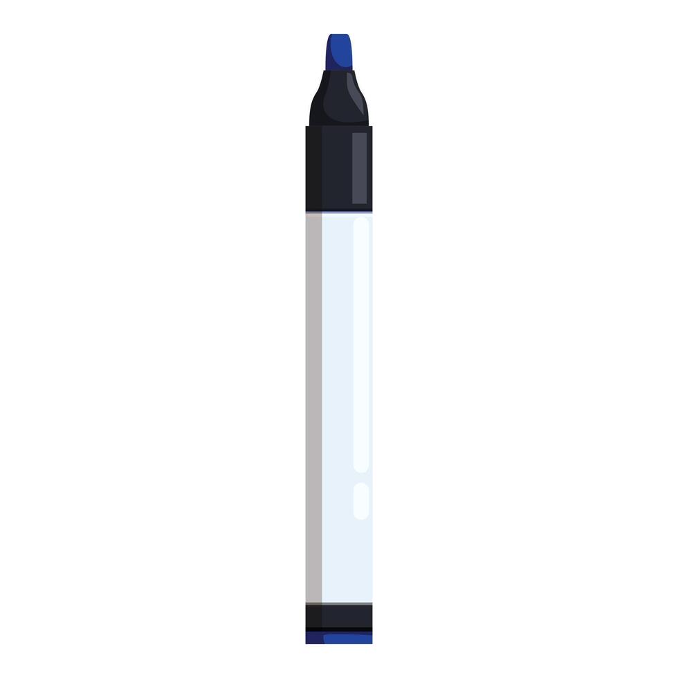 Blue highlighter pen for highlighting text vector