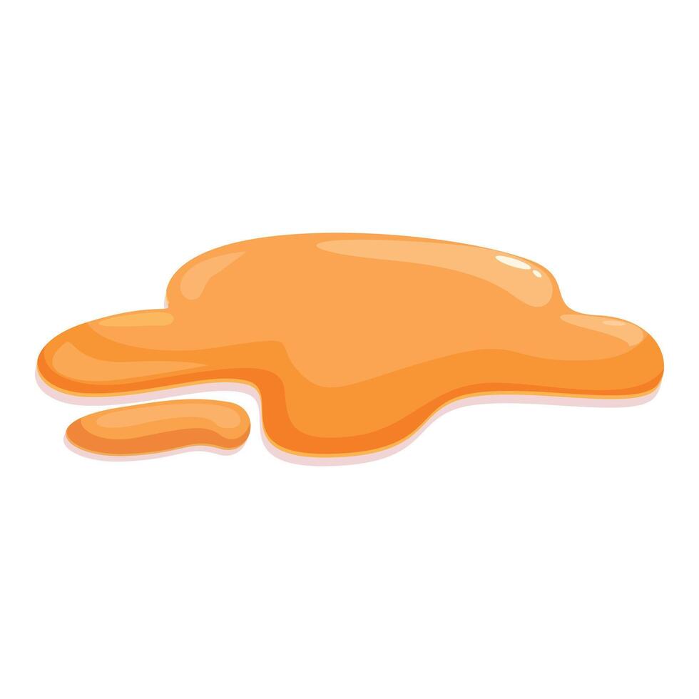 Orange liquid splashing down on a white background vector
