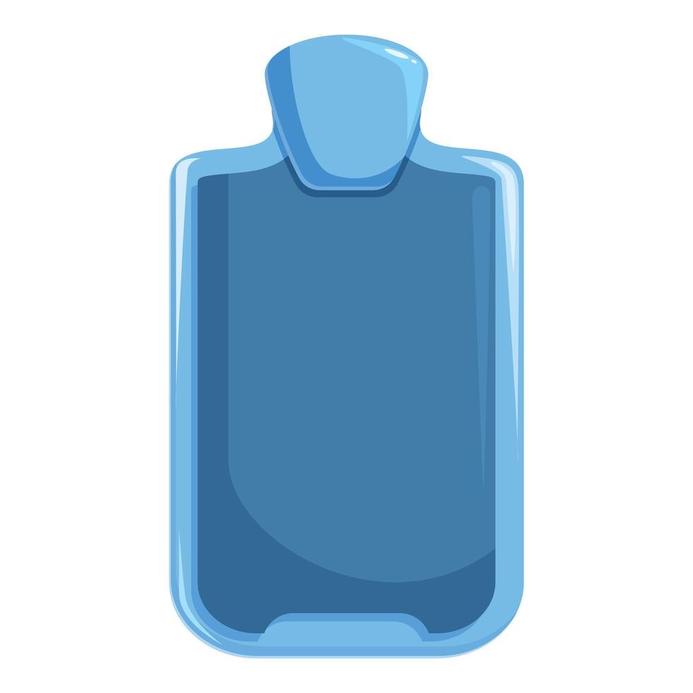 Blue plastic bottle with dispenser pump for shampoo or liquid soap vector