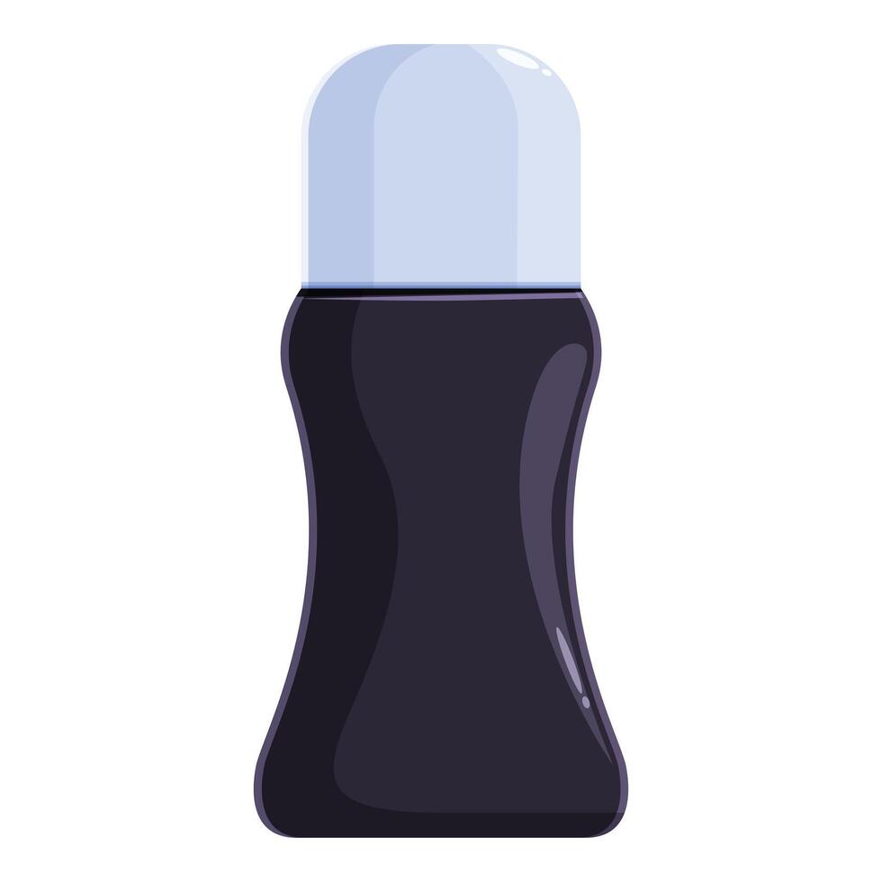 Black roll on deodorant providing long lasting freshness vector