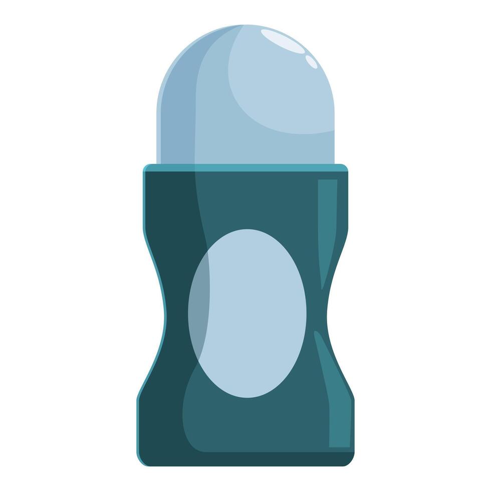 Turquoise roll on deodorant promoting personal hygiene vector