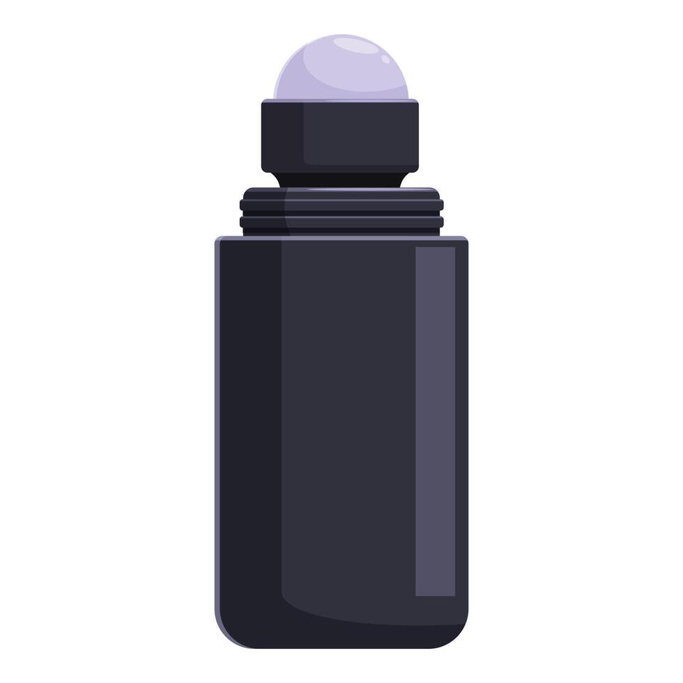 Black roll on deodorant providing long lasting freshness vector
