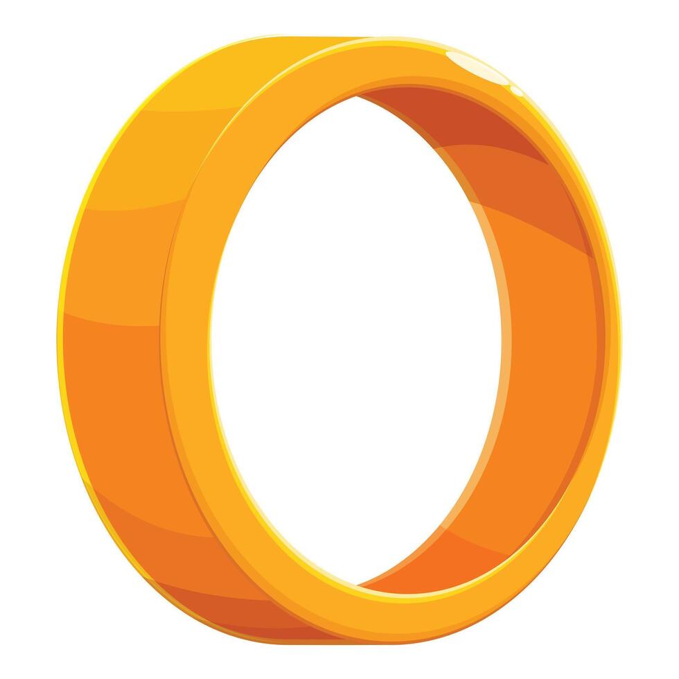 Golden ring rotating and creating a circular shape vector