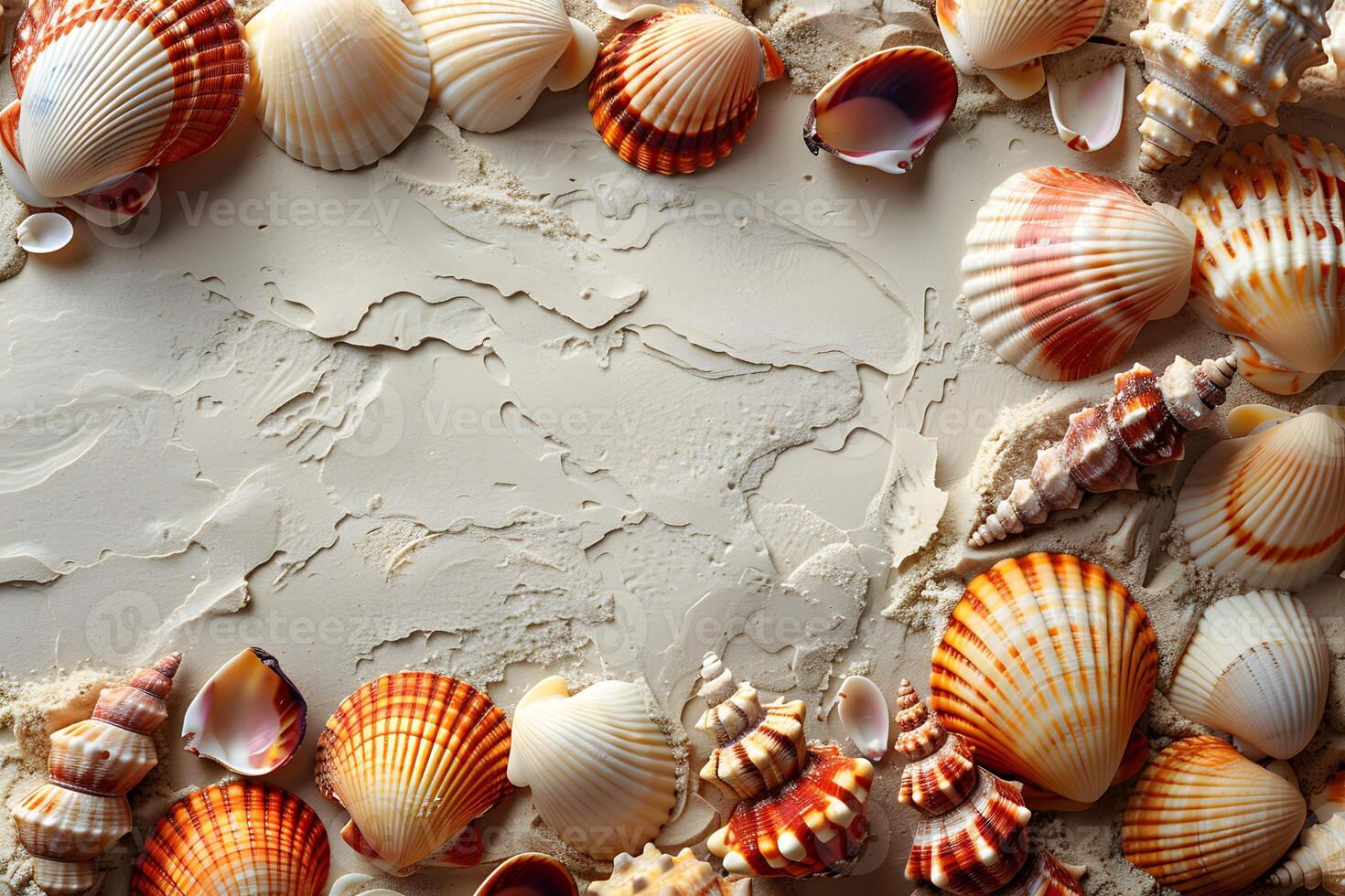 Summer Beach Shells Arrangement for Coastal Decor and Design Projects photo