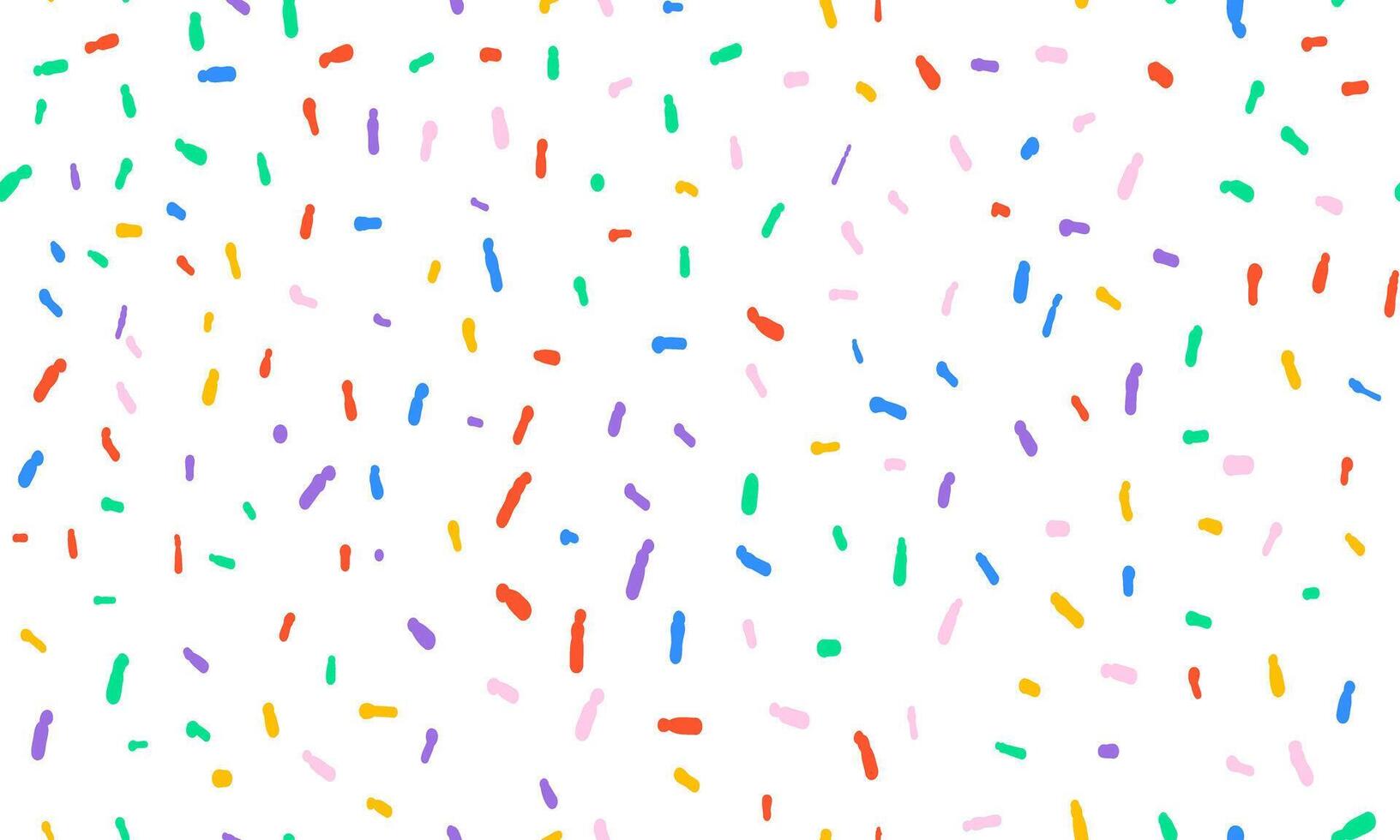 Colorful small dash seamless pattern on white background vector