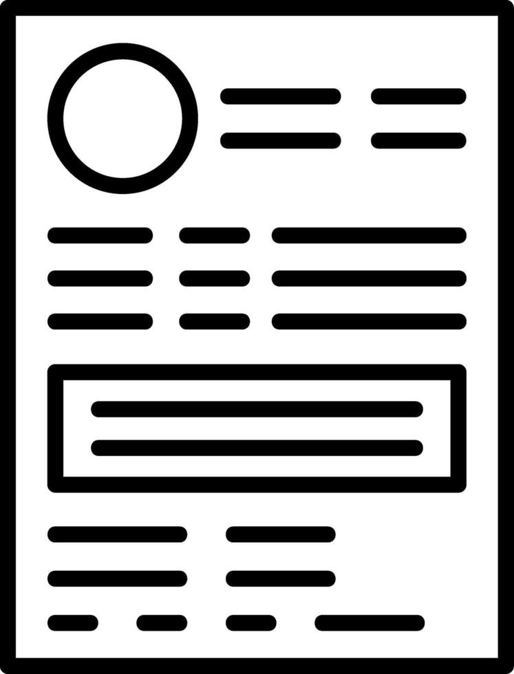 Resume Icon Design vector