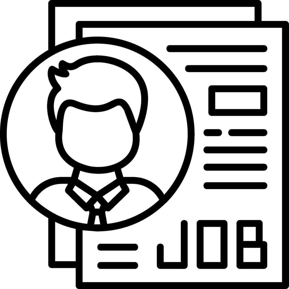 Job recruitment Icon Design vector