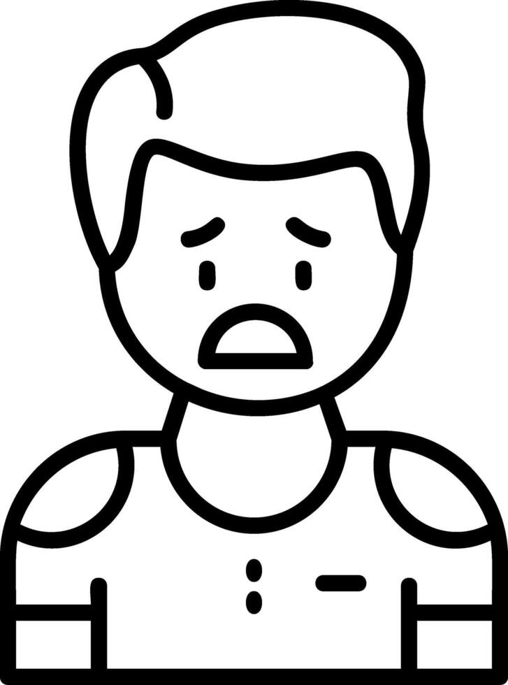 Nervousness Icon Desogn Symbol vector