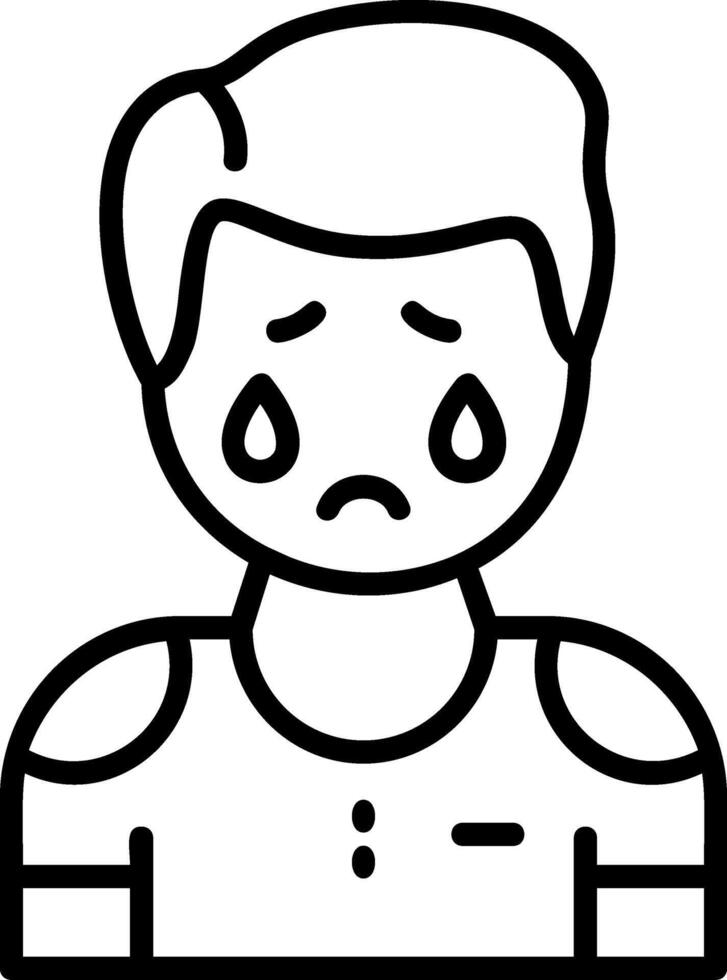 Melancholy Icon Desogn Symbol vector