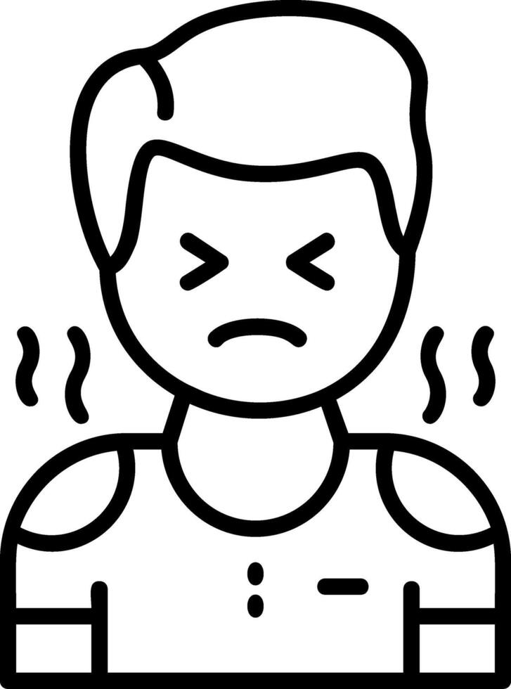Discomfort Icon Desogn Symbol vector