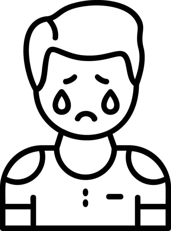 Melancholy Icon Desogn Symbol vector