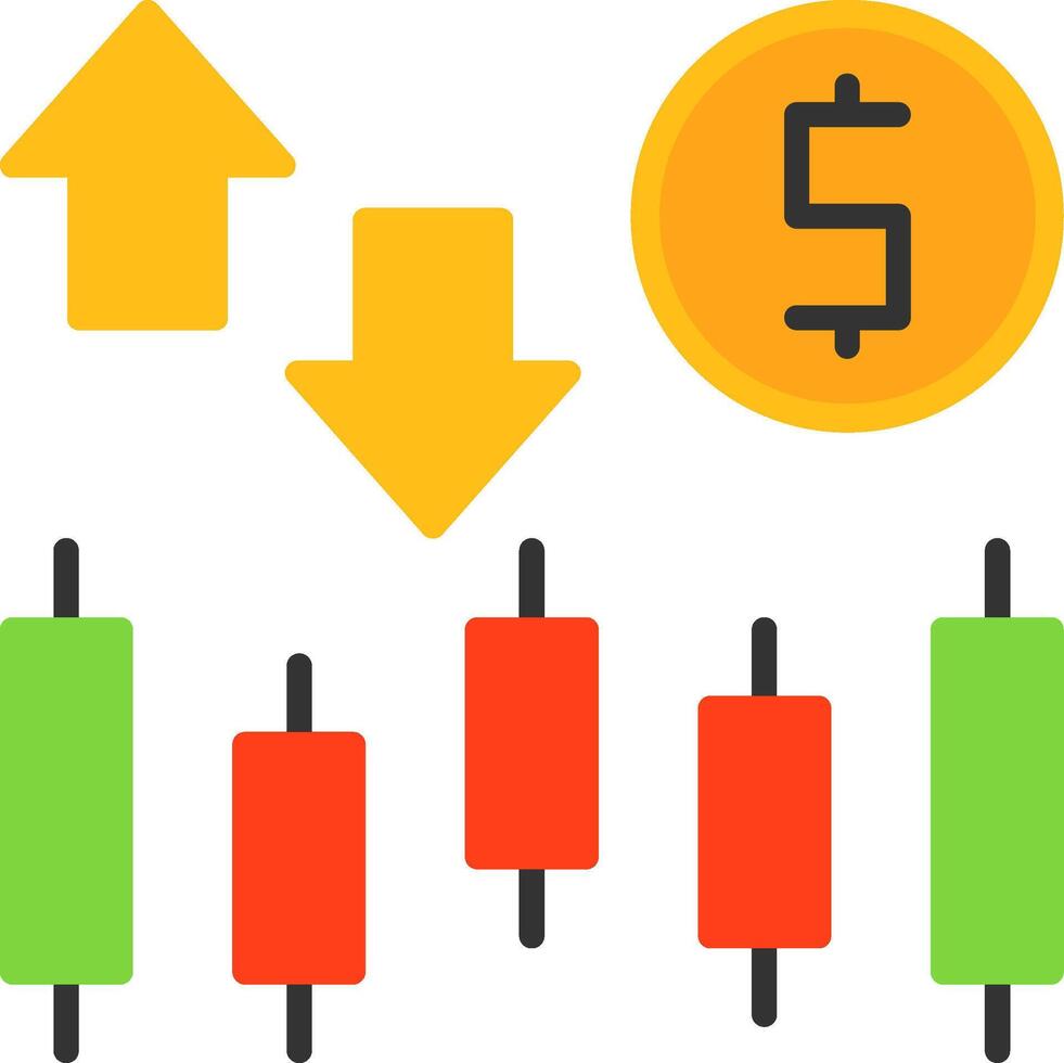 Stock market Icon Design vector