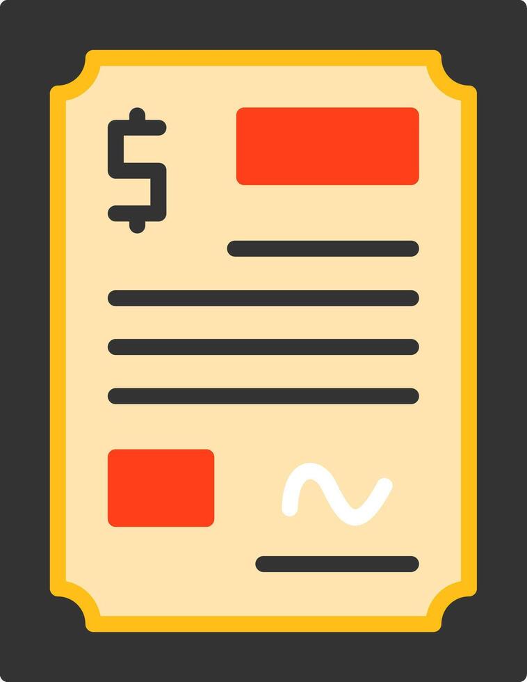 Contract Icon Design vector